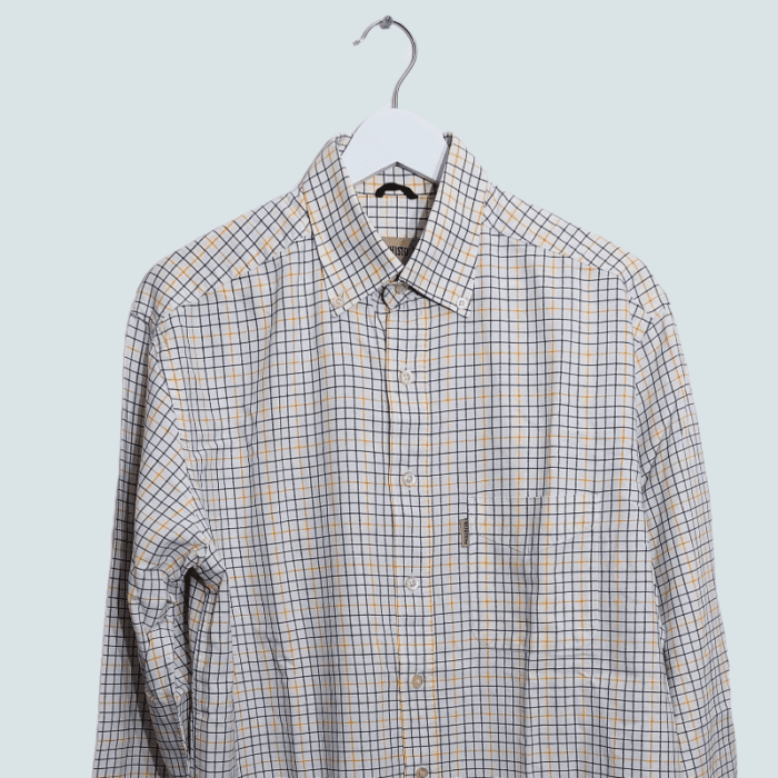 Memphisto white check shirt