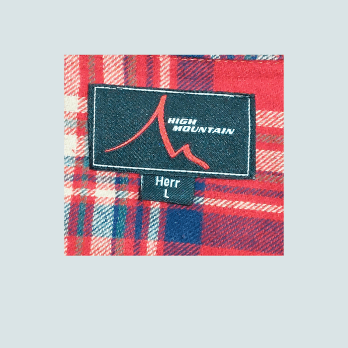 High Mountain red check shirt