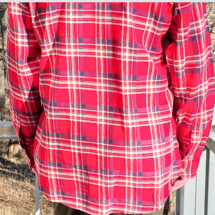 High Mountain red check shirt