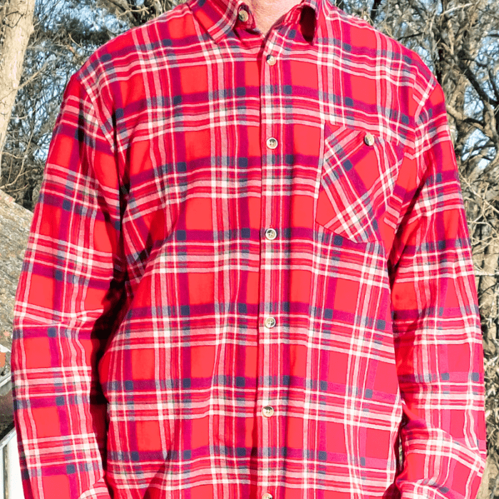 High Mountain red check shirt