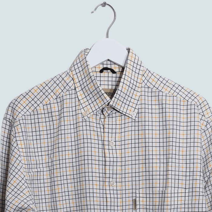 Memphisto white check shirt