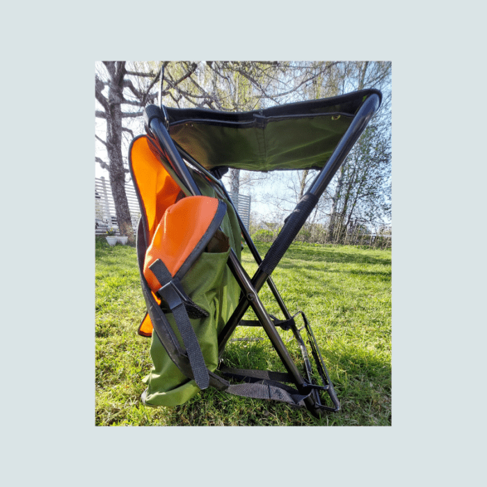 Bohus orange and green rucksack seat