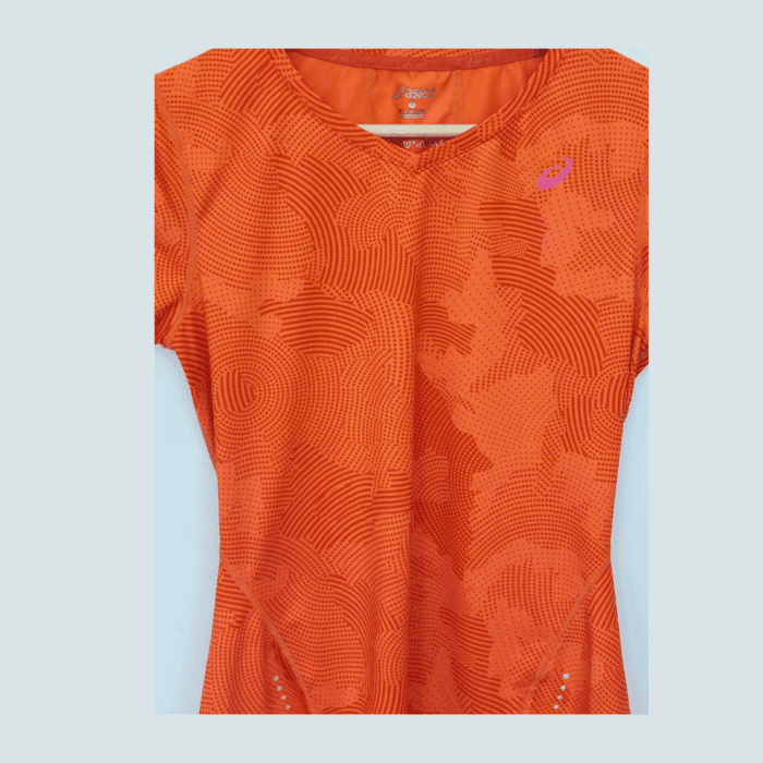 Asics orange running top