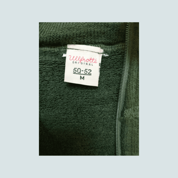 Green wool zip jacket