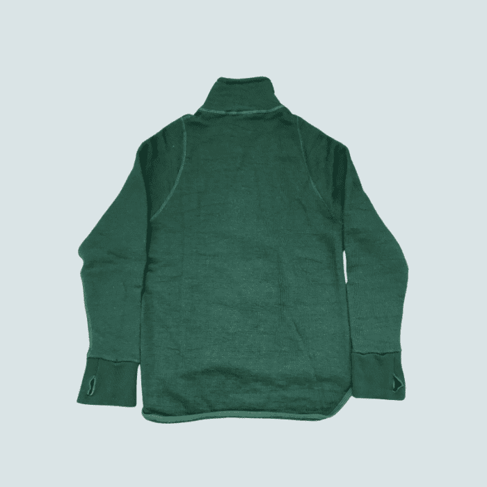 Green wool zip jacket