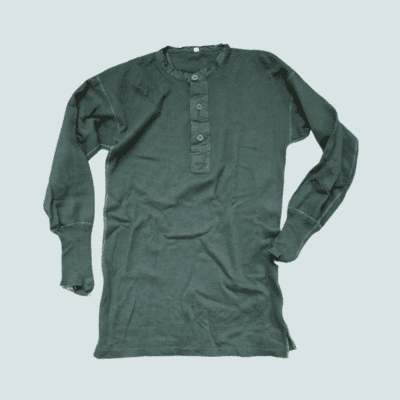 Green army wool shirt