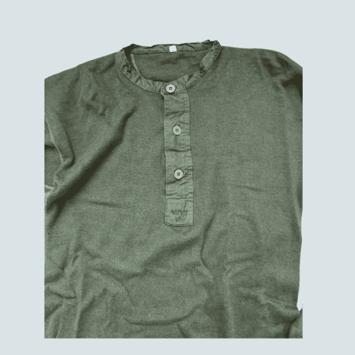 Green army wool shirt