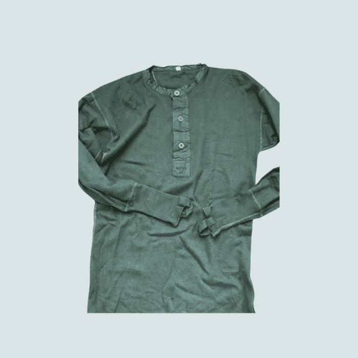 Green army wool shirt