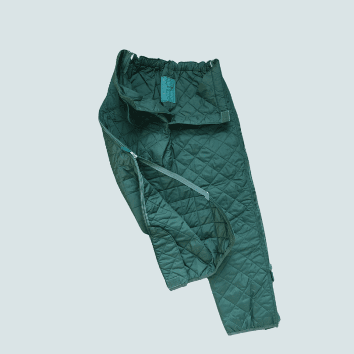 green army quilted under trousers