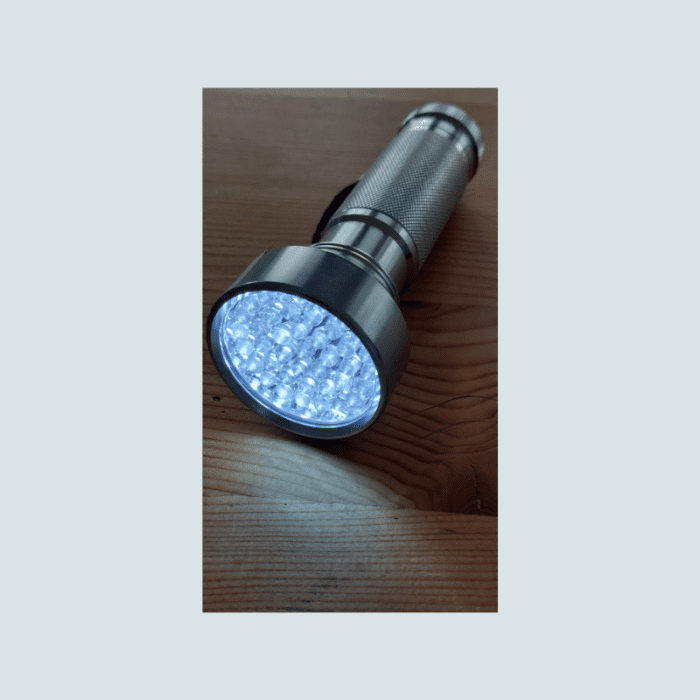 Metal led flashlight