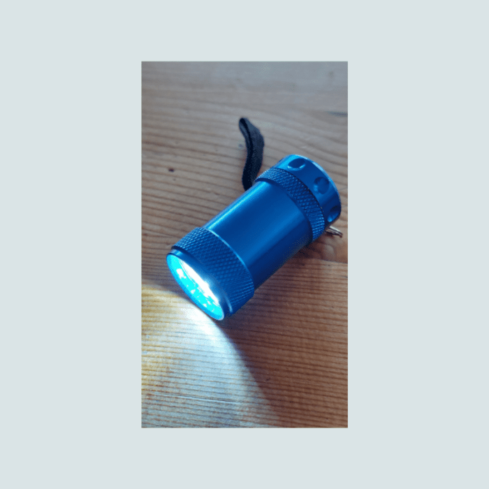 metal pocket flashlight