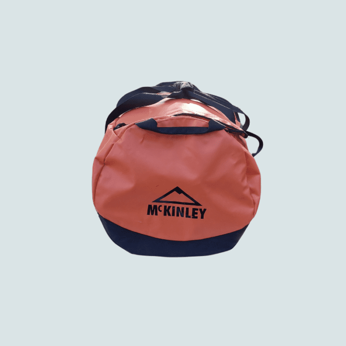 McKinley orange duffel bag and rucksack