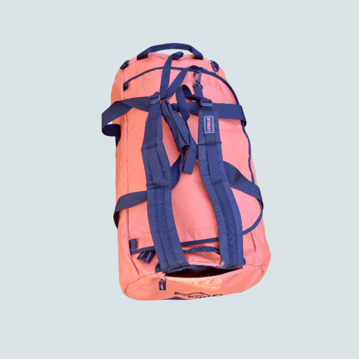 McKinley orange duffel bag and rucksack