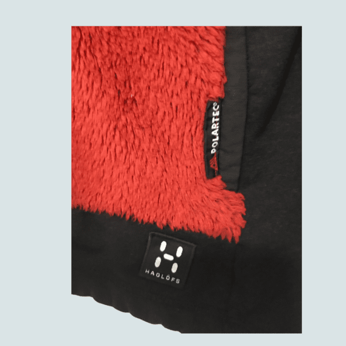 Haglöfs orange fleece jacket