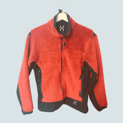 Haglöfs orange fleece jacket